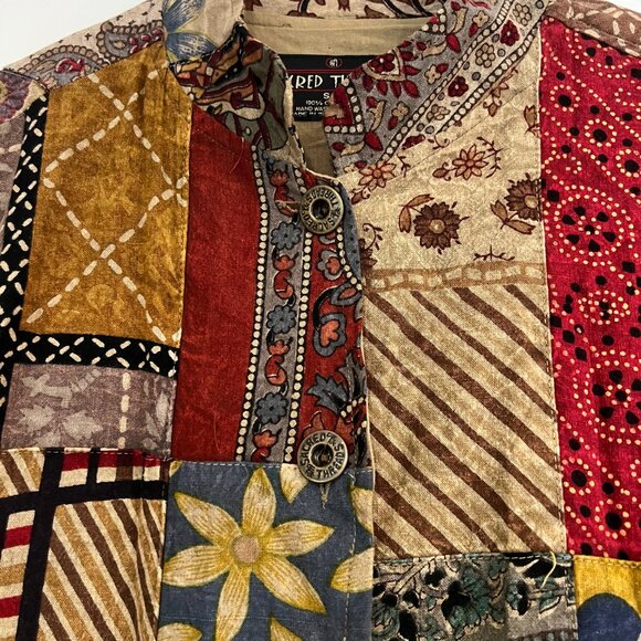 Sacred Threads Boho Patchwork Maxi Duster Coat EUC - Picture 5 of 9